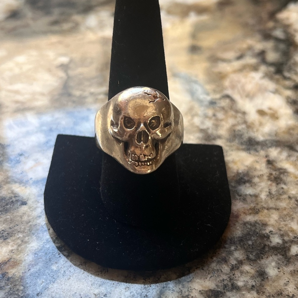 Sterling Silver Skull Ring - Picture 2 of 5